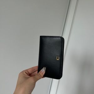 COACH smooth leather slim card coin case wallet card holder